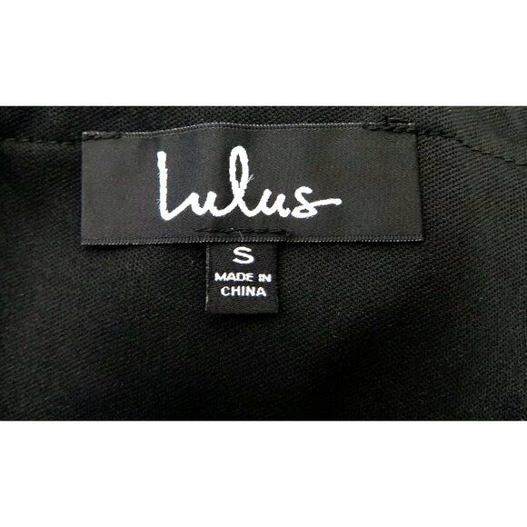 NEW! Lulus Favorite Fleur Mesh Floral Mesh Embroidered Skater Dress Black SZ S - Picture 10 of 11